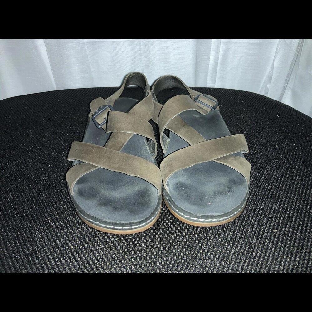 Chaco Tornado Chaco Black And Gray Leather Sports Sandals Womens Size 7